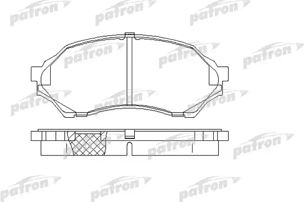 PATRON PBP1455 Колодки тормозные дисковые передн MAZDA: 323 F VI 98-04, 323 S VI 98-04