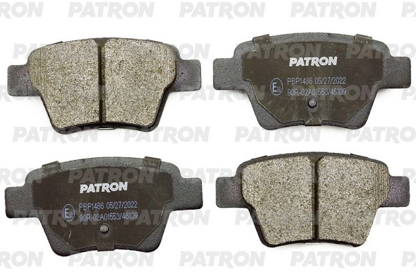 PATRON PBP1486 Колодки тормозные дисковые зад. CITROEN PEUGEOT GEELY C4 / 207  / 307 / Emgrand  EC7 FE-1