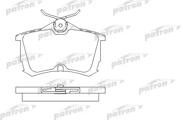 PATRON PBP1506 Колодки тормозные дисковые задн HONDA: ACCORD VII 98-02, ACCORD VII Aerodeck 98-, ACCORD VII Hatchback 99-02, ACCORD VIII 03-, ACCORD VIII Tourer 03-