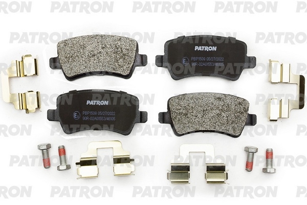 PATRON PBP1509 Колодки тормозные дисковые задн FORD: GALAXY 1.8 TDCi/2.0/2.0 TDCi/2.2 TDCi/2.3 06-, MONDEO IV 1.6 Ti/1.8 TDCi/2.0/2.0 Flexifuel/2.0 TDCi/2.2 TDCi/2.3/2.5 07-, MONDEO IV Tu