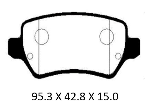 PATRON PBP1521KOR Колодки тормозные дисковые задн KIA: CEED 12-   OPEL: ASTRA G 00-05, ASTRA H 04- (произведено в Корее)