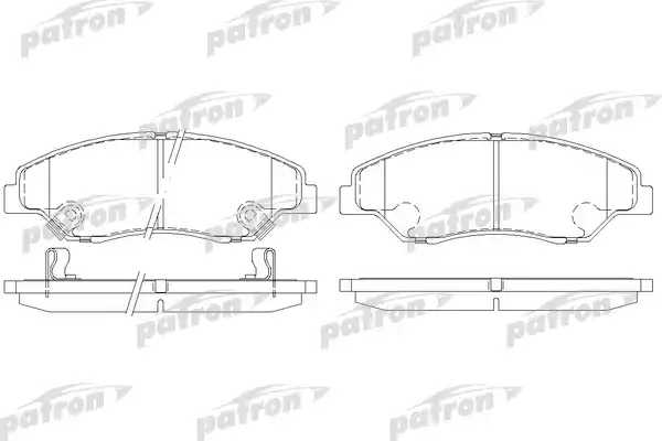 PATRON PBP1536 Колодки тормозные дисковые передн KIA: RETONA 99-, SPORTAGE 94-03