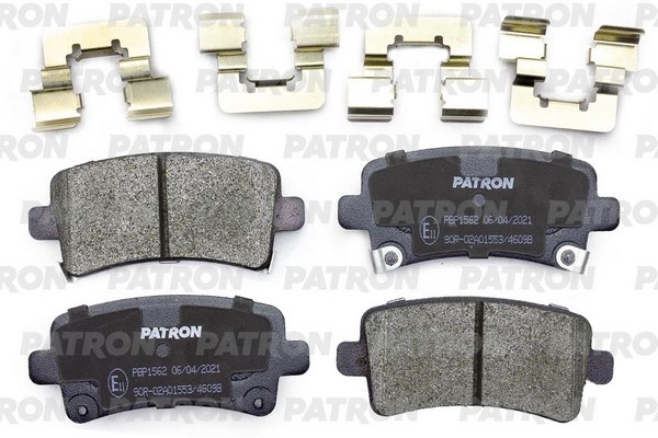 PATRON PBP1562 Колодки тормозные дисковые зад. OPEL: INSIGNIA 08 -, INSIGNIA Sports Tourer 08 -, INSIGNIA седан 08 - SGM BUICK: REGAL NEW 08 - VAUXHALL: INSIGNIA 08 -, INSIGNIA седан 08 -, I