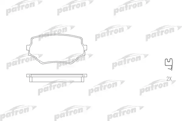 PATRON PBP1565 Колодки тормозные дисковые передн SUZUKI: GRAND VITARA 98-, VITARA 94-98, VITARA Cabrio 95-99