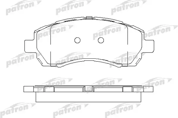 PATRON PBP1612 Колодки тормозные дисковые передн SUBARU: IMPREZA 92-00, IMPREZA 00-, IMPREZA купе 95-00, IMPREZA универсал 00-, IMPREZA универсал 92-00, LEGACY II 94-99, LEGACY II универс
