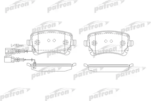 PATRON PBP1644 Колодки тормозные дисковые