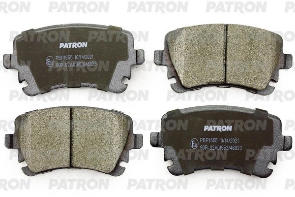 PATRON PBP1655 Колодки тормозные дисковые AUDI: A4 03-04, A4 05-, A4 Avant 03-04, A4 Avant 05-, A4 кабрио 04-, A6 02-05, A6 04-, A6 Allroad 06-, A6 Avant 02-05, A6 Avant 05-, A8 02-