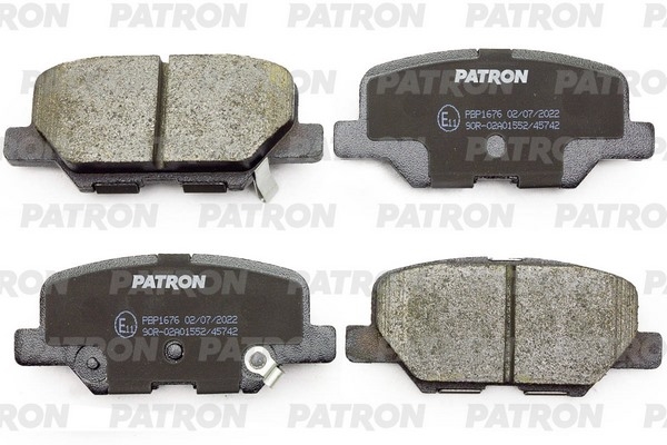 PATRON PBP1676 Колодки тормозные дисковые зад. CITROEN C4 Aircross 12-17 / CHANGAN CS35 Plus 18- / Mazda 3/6 12-18 / MITSUBISHI ASX/Outlander 10-19 / PEUGEOT 4008 12-17