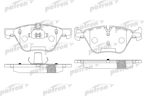 PATRON PBP1773 Колодки тормозные дисковые передн BMW: 3 05-, 3 Touring 05-, 5 03-, 5 Touring 04-