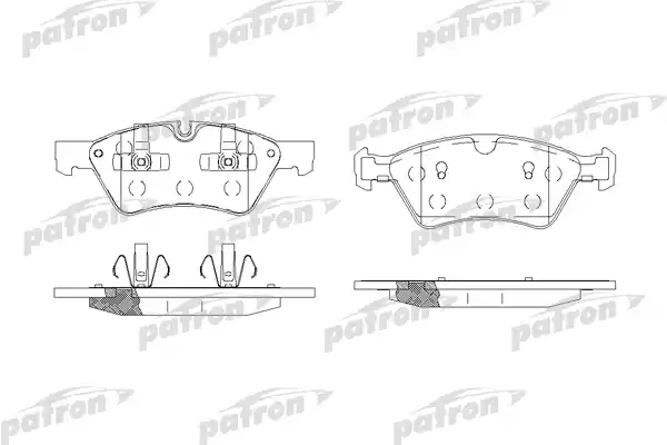 PATRON PBP1830 Колодки тормозные дисковые передн MERCEDES-BENZ: E-CLASS 06-, GL-CLASS 06-, M-CLASS 05-, R-CLASS 06-
