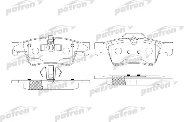 PATRON PBP1831 Колодки тормозные дисковые задн MERCEDES-BENZ: GL-CLASS 06-, M-CLASS 05-, R-CLASS 06-