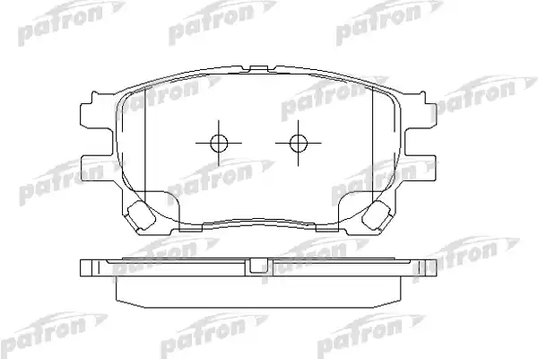 PATRON PBP1868 Колодки тормозные дисковые передн TOYOTA: PREVIA 00-