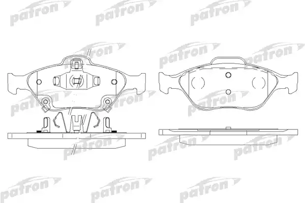 PATRON PBP1890 Колодки тормозные дисковые передн TOYOTA: YARIS 06-