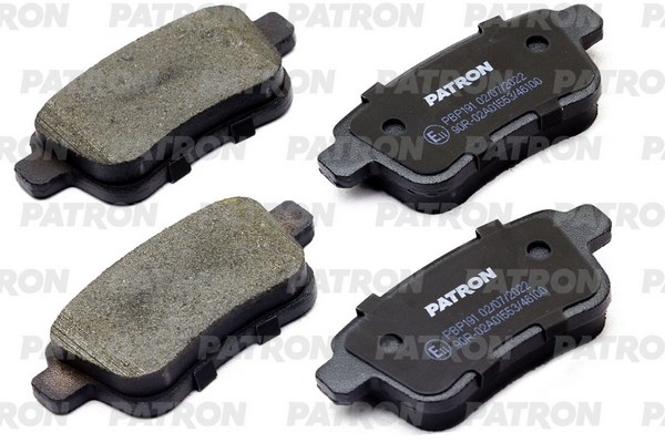 PATRON PBP191 Колодки тормозные дисковые зад. RENAULT Kangoo 08-