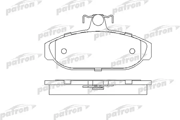 PATRON PBP317 Колодки тормозные дисковые передн VOLVO: 740 83-92, 740 Kombi 85-92, 760 81-92, 760 Kombi 82-92, 780 86-90, 940 90-94, 940 Kombi 90-95, 960 90-94, 960 Kombi 90-94