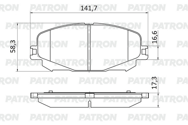 PATRON PBP333 Колодки тормозные дисковые перед. (с-ма Sumitomo  ) RENAULT Captur / Espace V/Grand Scenic IV/ Megane IV/ Scenic IV / Talisman 15-