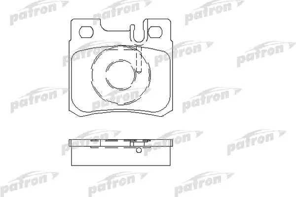PATRON PBP644 Колодки тормозные дисковые задн MERCEDES-BENZ: 190 89-93, C-CLASS 93-00, C-CLASS универсал 96-01, CABRIOLET 92-93, CLK 00-02, COUPE 89-93, E-CLASS 93-95, E-CLASS 95-02, E-C