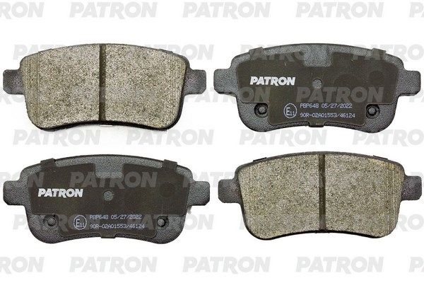 PATRON PBP648 Колодки тормозные дисковые RENAULT SCENIC/GRAND SCENIC III 09->, MEGANE III 09->, MEGANE CC 06.10->