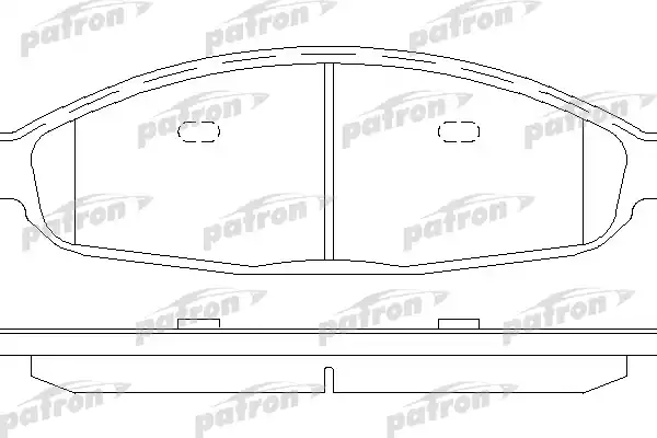 PATRON PBP7000 Колодки тормозные дисковые передн CHRYSLER: Pacifica 04-07