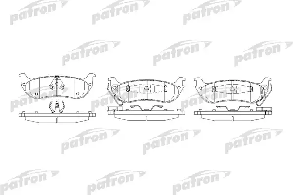 PATRON PBP7001 Колодки тормозные дисковые задн CHRYSLER: Pacifica 04-07