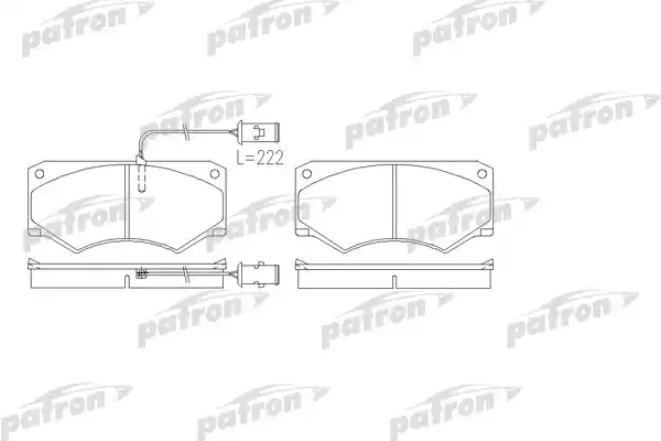 PATRON PBP709 Колодки тормозные дисковые передн IVECO: Daily I 89-