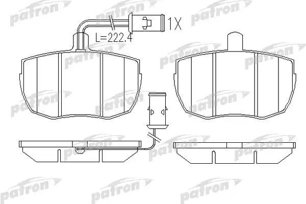 PATRON PBP829 Колодки тормозные дисковые