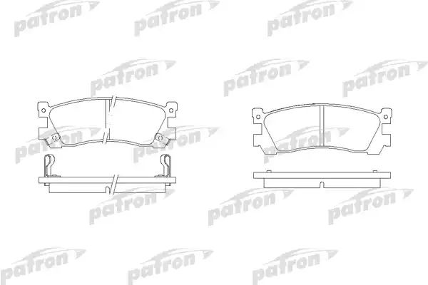 PATRON PBP903 Колодки тормозные дисковые задн MAZDA: 929 III 87-91