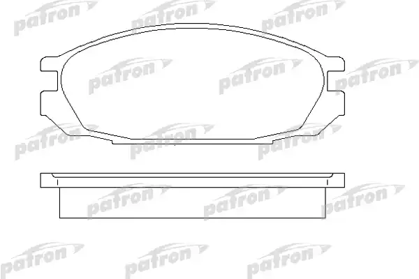 PATRON PBP937 Колодки тормозные дисковые задн NISSAN: PATROL GR I 88-97