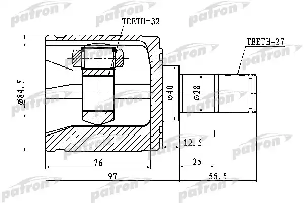 PATRON PCV1022 ШРУС