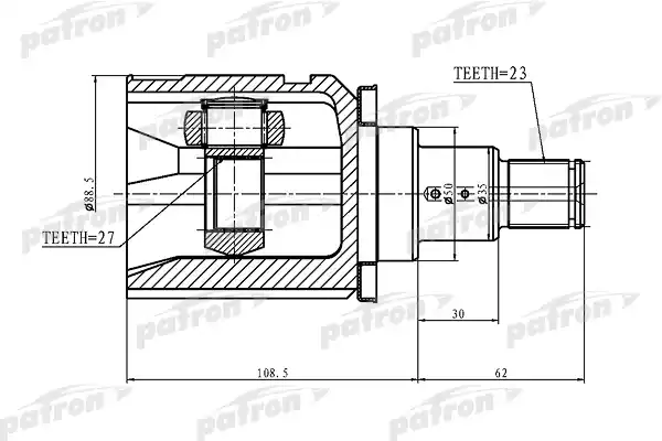 PATRON PCV1362 ШРУС