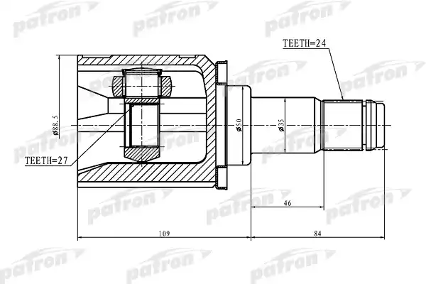 PATRON PCV1427 ШРУС