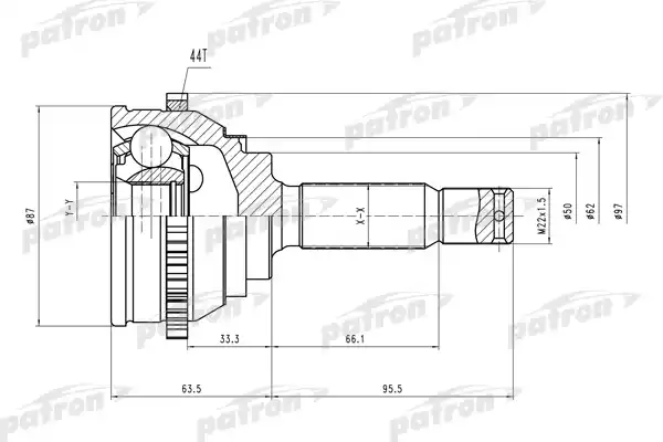 PATRON PCV1471 ШРУС наружн к-кт HYUNDAI: Matrix 01-