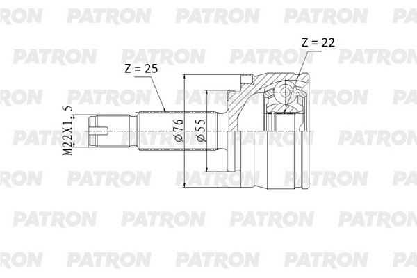 PATRON PCV2178 ШРУС