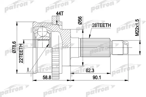 PATRON PCV3850A ШРУС
