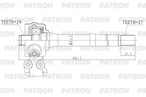 PATRON PDS0559 Полуось