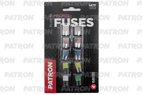 PATRON PFS007 Комплект предохранителей (аналог TESLA F120) MICRO2 Plug-In Fuses (5Ax1 7.5Ax1 10Ax2 15Ax2 20Ax2 25Ax1 30Ax1)