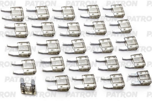 PATRON PFS012 Предохранитель пласт.коробка 25шт MINI Fuse 2A серый