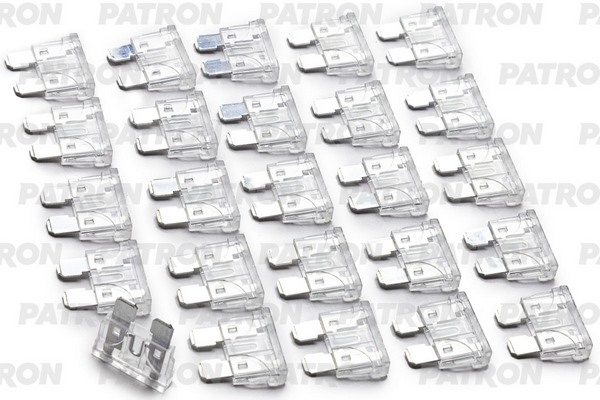 PATRON PFS032 Предохранитель пласт.коробка 25шт ATC Fuse 25A белый
