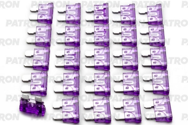 PATRON PFS034 Предохранитель пласт.коробка 25шт ATC Fuse 35A фиолетовый