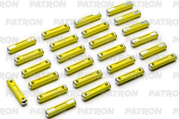 PATRON PFS043 Предохранитель пласт.коробка 25шт GBC Fuse 5A желтый 6x25mm