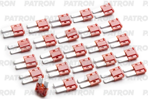 PATRON PFS055 Предохранитель пласт.коробка 25шт MICRO2 Fuse 10A красный