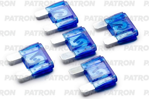 PATRON PFS066 Предохранитель пласт.коробка 5шт MAXI Fuse 60A голубой