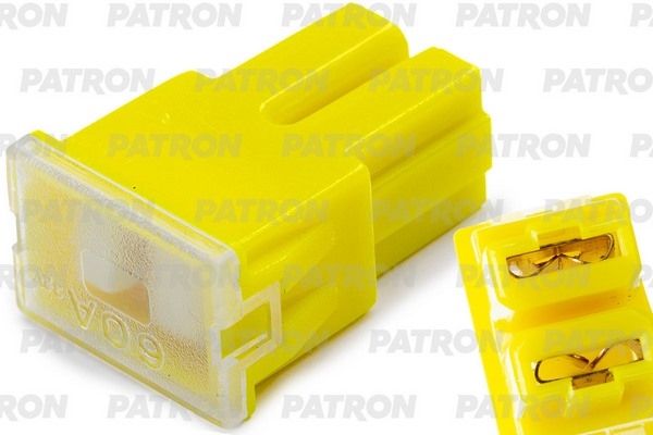 PATRON PFS112 Предохранитель блистер 1шт PFB Fuse (PAL293) 60A желтый 30x15.5x12.5mm