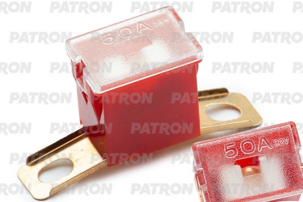 PATRON PFS127 Предохранитель блистер 1шт PLA Fuse (PAL298) 50A красный 36x12x21.5mm