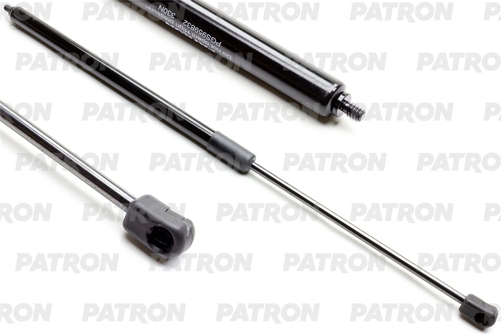 PATRON PGS959832 Амортизатор капота Общая длина: 590 мм, выталкивающая сила: 330 N, MB: M-class (W164) 05> лев