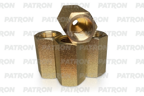 PATRON PHL5600121 Переходник тормозных трубок m10x1.0-m10x1.0 универсальный