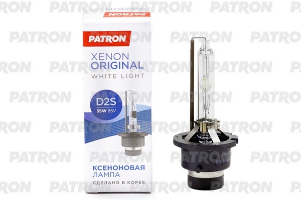 PATRON PLXD2S4300 Лампа газоразрядная D2S 85V 35W 4300K P32D-2 (белый свет) Сделано в Корее