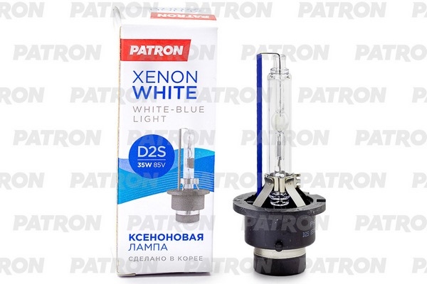 PATRON PLXD2S5000 Лампа газоразрядная D2S 85V 35W 5000K P32D-2 Xenon White (яркий белый свет) Сделано в Корее