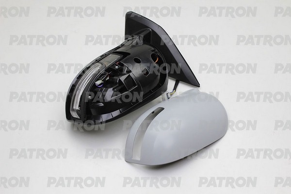 PATRON PMG0015M01 Зеркало наружное в сборе лев электр с подогр, электроскладыв, грунт, указ поворота, выпукл Mitsubishi ASX 10-13, Outlander 10-14