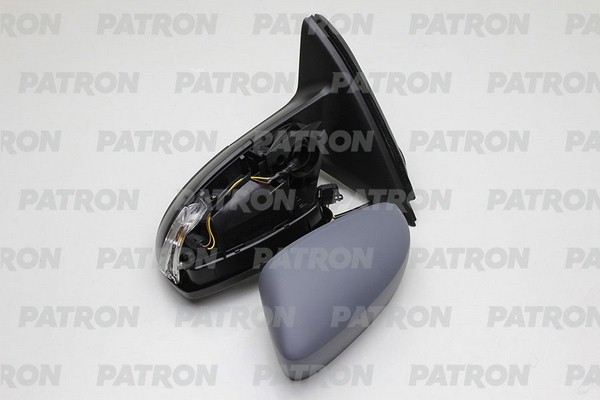 PATRON PMG0025M01 Зеркало наружное в сборе лев электр с подогр, грунт, выпукл, указ поворота SKODA: RAPID 16-